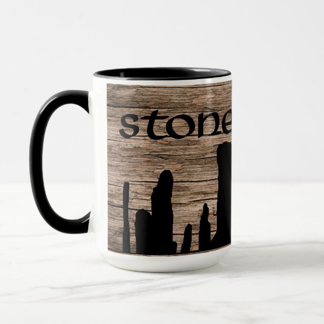 Stone Hugger - Caneca de "madeira" em relevo (Esquerda)