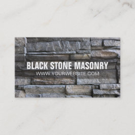 Stone Masonry Construction Cartão de visita