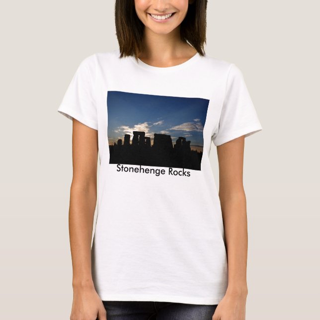 Stonehenge balança o t-shirt das senhoras (Frente)