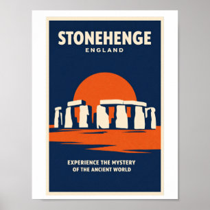 Stonehenge Inglaterra Arte de Parede de Poster de