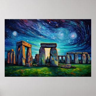 Stonehenge | Poster Van Gogh Inspiration