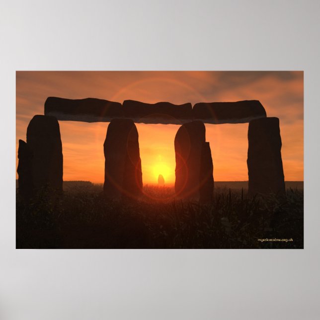 Stonehenge Sunrise Poster (Frente)