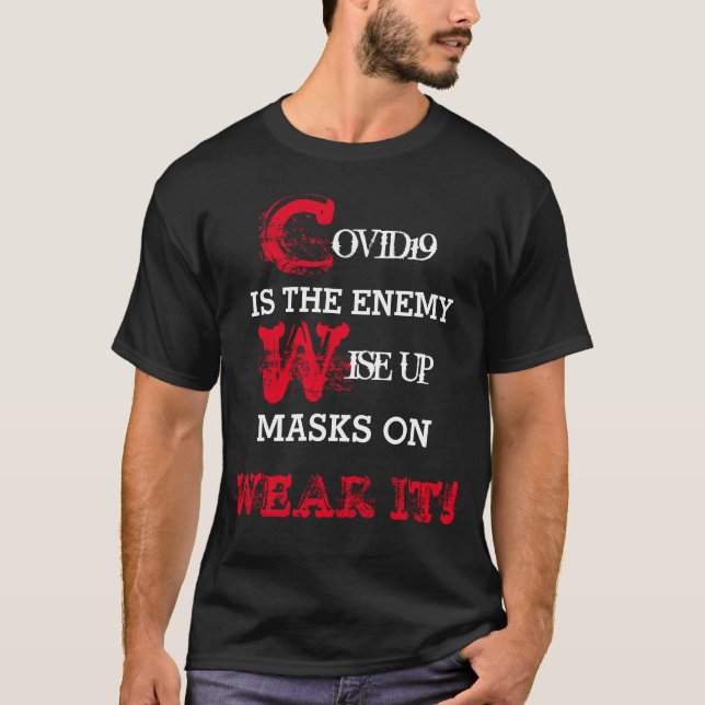 STOP COVID 19 T-Shirt (Frente)