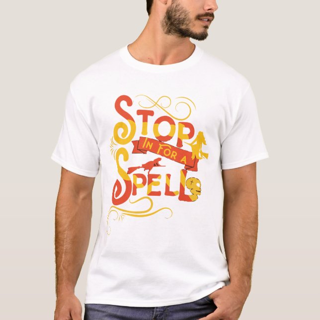 Stop In For A Spell Halloween T-Shirt (Frente)