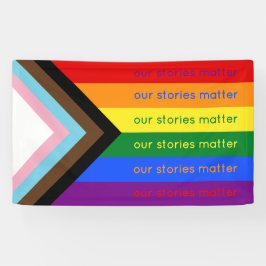 Stories Matter Gay Pride Intersection Rainbow Flag