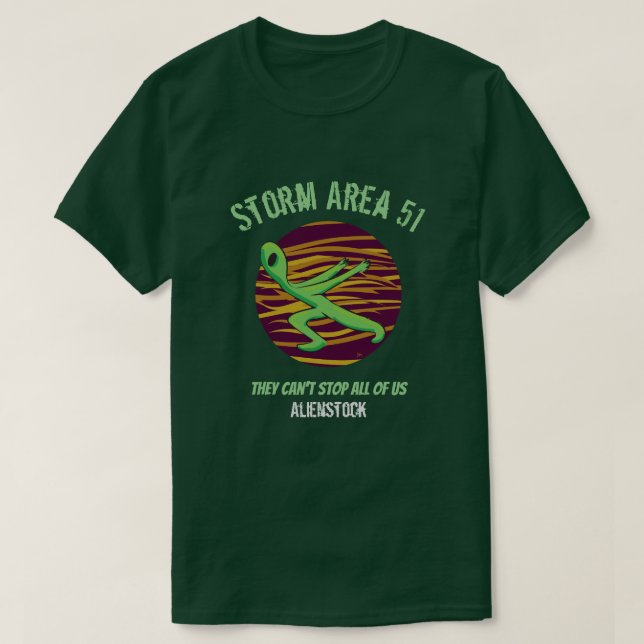 Storm Area 51 Alienstock t-shirt (Frente do Design)