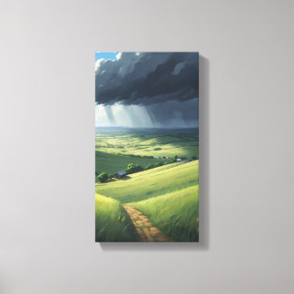 Stormy Europe Canvas Wall Art
