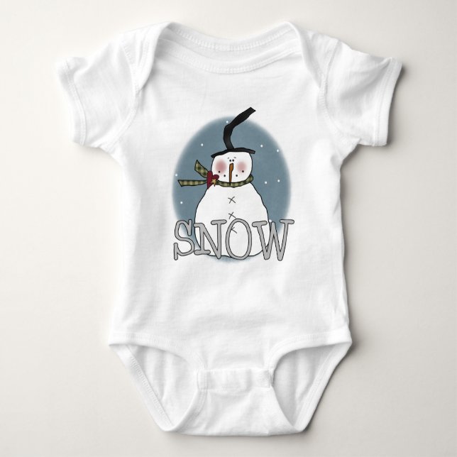 Stovepipe Hat Snowman T-shirts e presentes (Frente)