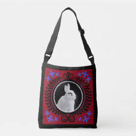 Strange White Bunny Crossbody Bag / Shoulder Tote