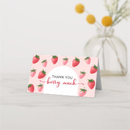 Strawberry Berry Primeiro Cartões de agradecimento
