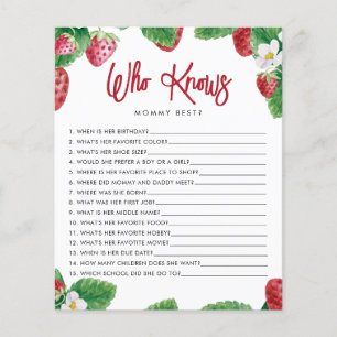 Strawberry Berry Sweet Que Conhece O Jogo Da Mamãe