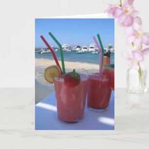 Strawberry Daiquiris em Mykonos - cartão
