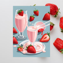 Strawberry Milkshake, Cartão postal