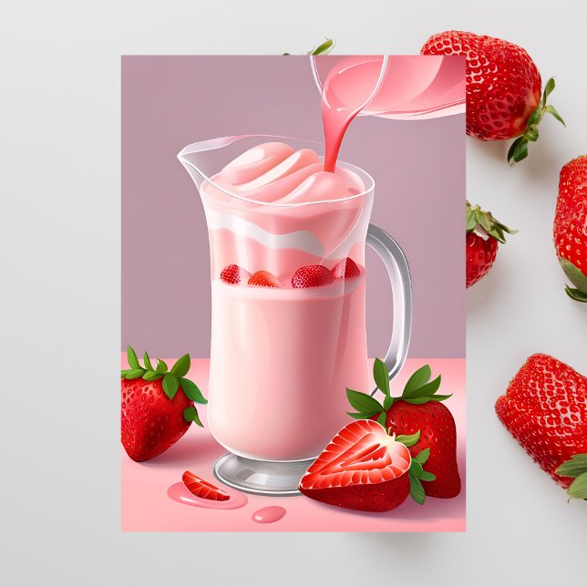 Strawberry Milkshake, Cartão postal (Criador carregado)