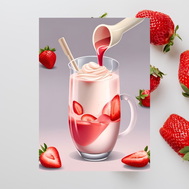 Strawberry Milkshake, Cartão postal (Criador carregado)