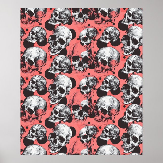 Street Art Skull Poster Design A30 (Frente)