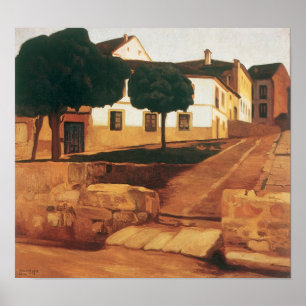 "Street in Avila", poster de arte de Rivera