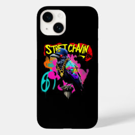 Street King Raven iPhone 14 Case Bold Graffiti