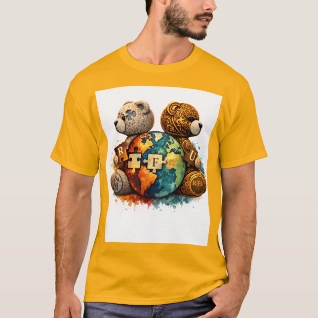 Street Royalty Teddy Bear Graphic T-Shirt (Frente)