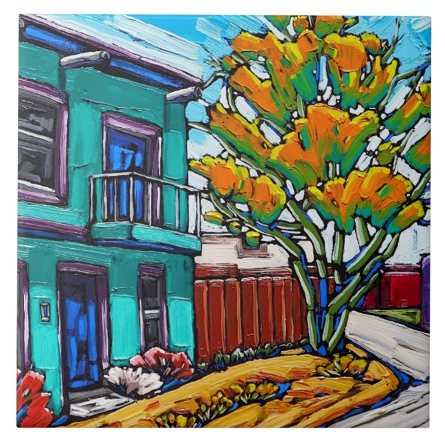 "Streetcorner verde, o azulejo do bairro de (Frente)