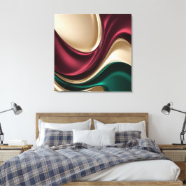 Stretched canvas print in stylish graphic