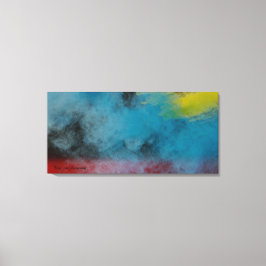 Stretched Canvas Print  Space smoke 