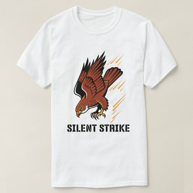 Strike Without Sound – Stealth Mode T-Shirt (Frente do Design)