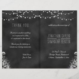 String De Luzes Programas De Casamento De Quadros 