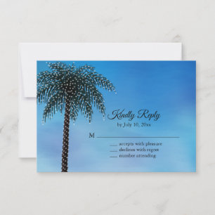 String Luzes Palm Tree RSVP Watercolor