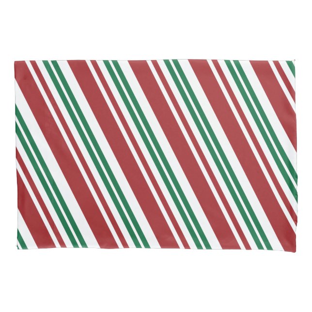 Stripe de menta Vermelha e Verde (Frente-Esquerda)