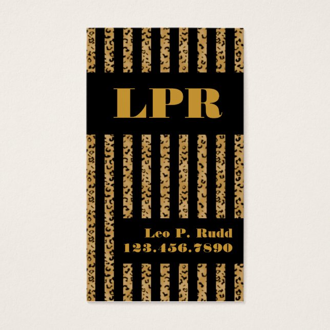 Stripe Leopardo e Preto (Frente)