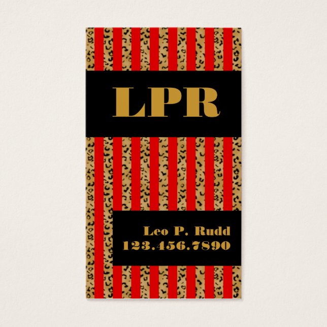 Stripe Leopardo e Vermelho (Frente)