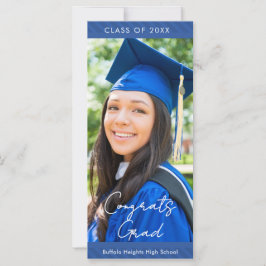 Striped High School Graduation Party Invitation