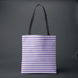 Striped Tote Bag<br><div class="desc">This tote bag is shown with a cute striped print.
Purple color stripes.
Customize this item or buy as is.



Licensed Print</div>