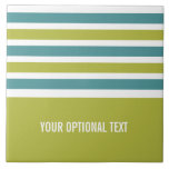 Stripes azulejos de monograma personalizado padrão<br><div class="desc">Altere o campo de texto para o que deseja. Você também pode alterar a fonte e seu tamanho e cor usando a função "Personalizar",  bem como adicionar mais campos de texto,  se desejar. Veja na minha loja mais itens com este design e opções de cores.</div>