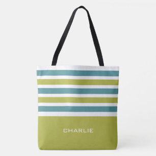 Stripes bolsas personalizadas de monograma