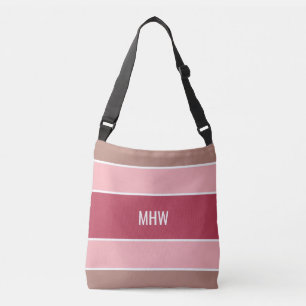 Stripes bolsas personalizadas de monograma