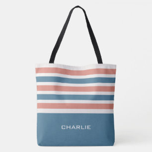 Stripes bolsas personalizadas de monograma