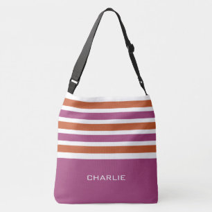 Stripes bolsas personalizadas de monograma