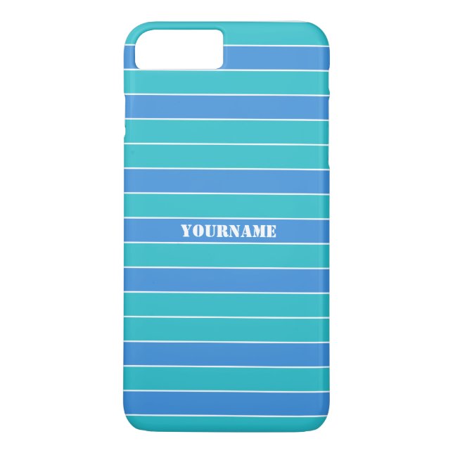 Stripes capas personalizadas de monograma (Verso)