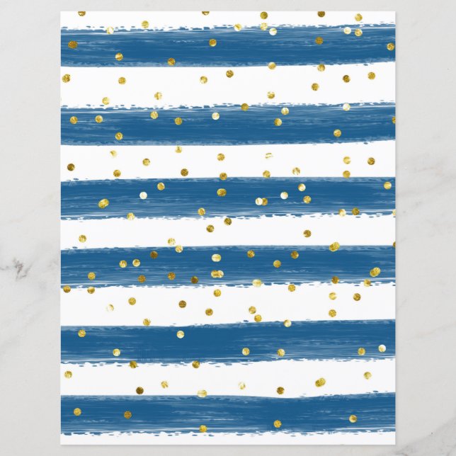 Stripes/Confetti Dourado (Frente)