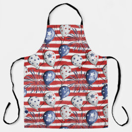 STRIPES E BALÕES AZUIS VERMELHOS