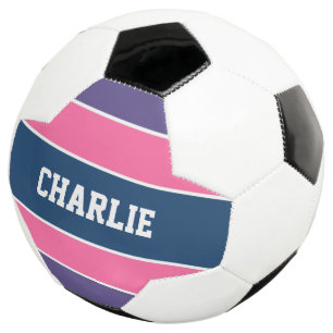 Stripes Padrão nome personalizado bola de futebol