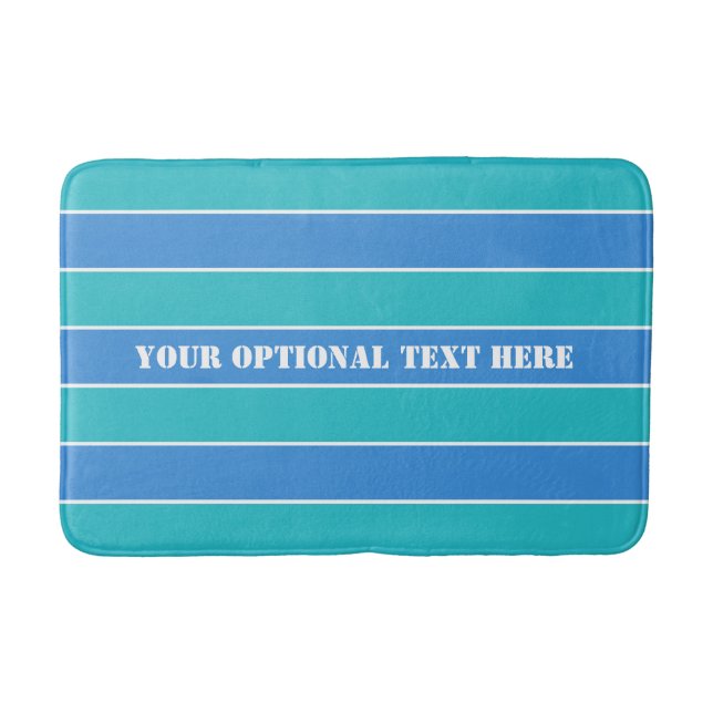 Stripes Padrões tapetes de banho personalizados (Frente)
