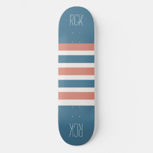 Stripes Painéis de skate de monograma personalizad