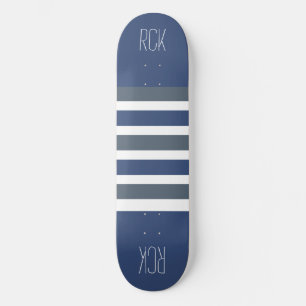 Stripes Painéis de skate de monograma personalizad