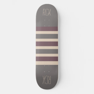Stripes Painéis de skate de monograma personalizad