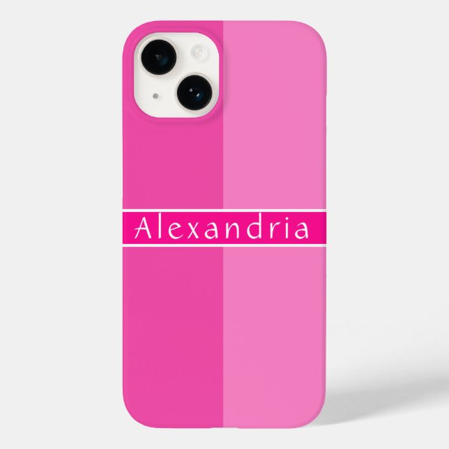 Stripes Rosa Quente Personalizadas (Verso)