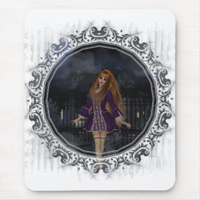 Stroll GothicFantasy Redhead Girl Mousepad (Frente)