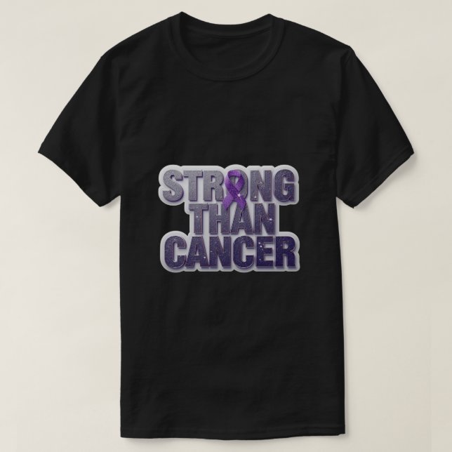 *Stronger Than Cancer Inspirational T-Shirt – Hope (Frente do Design)